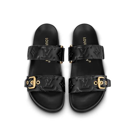 louis vuitton bom dia slides|Products by Louis Vuitton: Bom Dia Flat Comfort Mules.